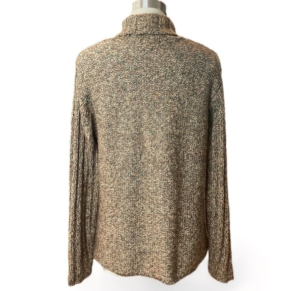 Oona Marled Hand Knit Turtleneck Jumper Sweater Made in New England Medium - Picture 2 of 12
